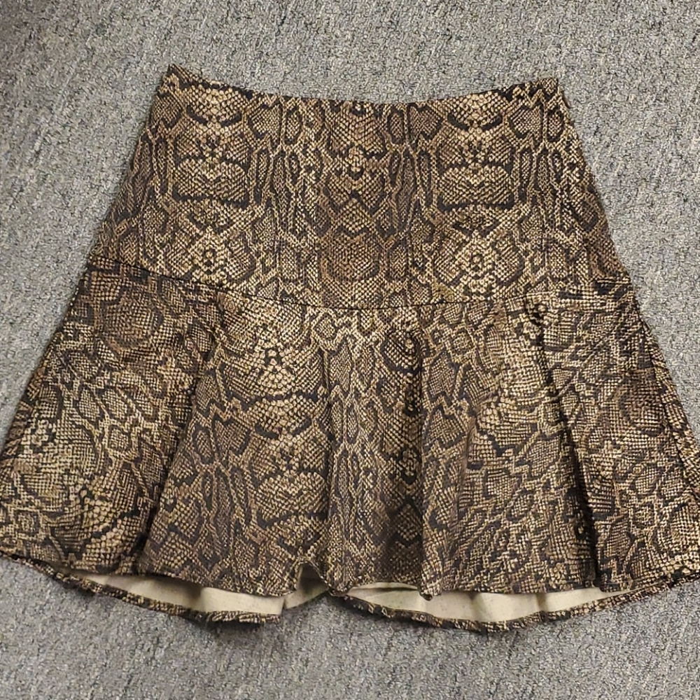 Joie snakeskin print skirt